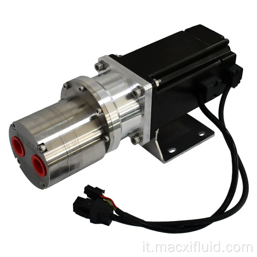 12 ml/rev SUS316L Servo Motor Gear ShOllCection Pump